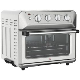 Air Fryer Toaster Oven, 21QT 7-In-1 Convection Oven Countertop, Warm, Broil, Toast, Bake and Air Fry, 4 Accessories Included, 1800W (Color: As pic)